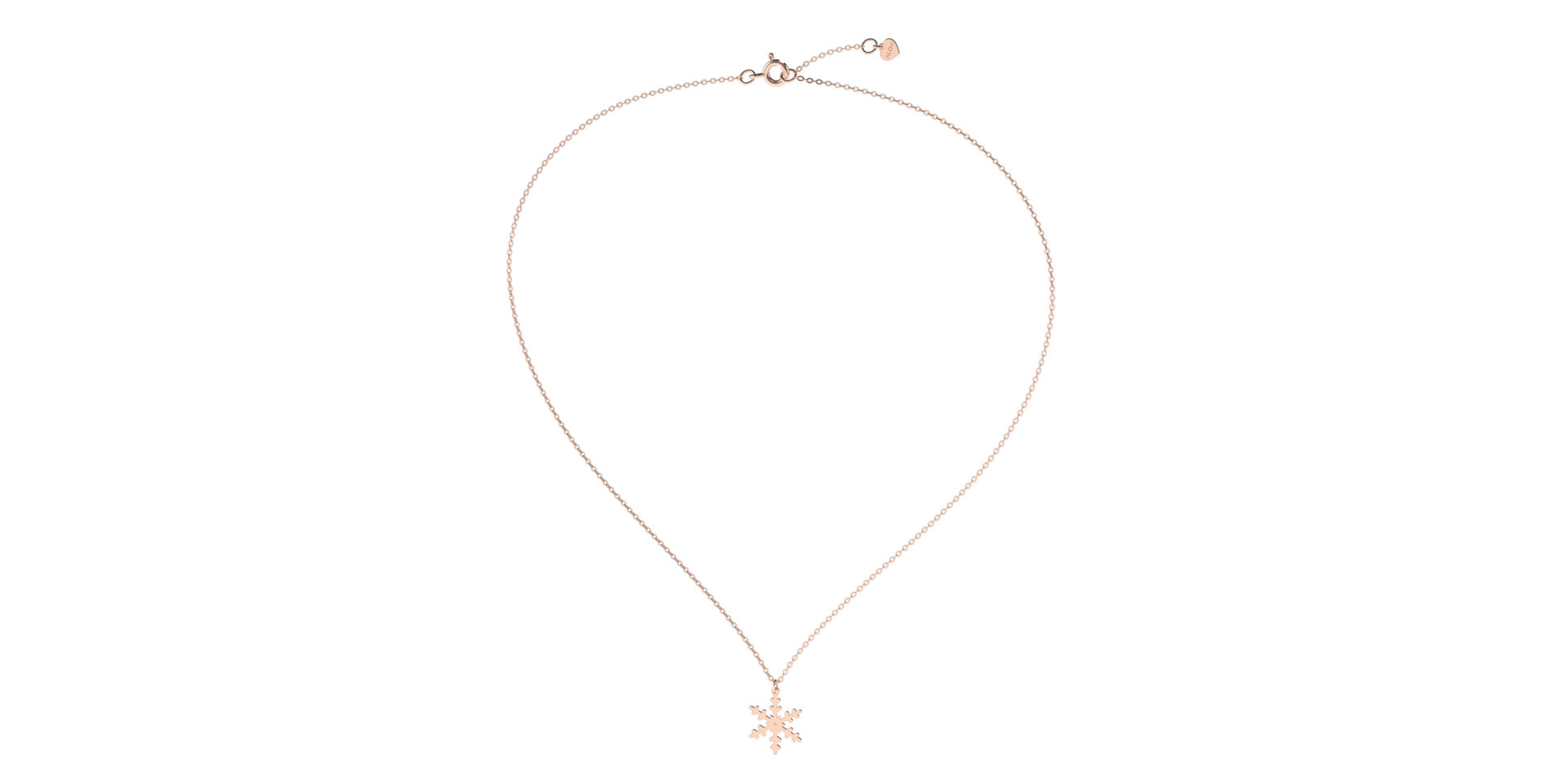 Diamond necklace Snowflake