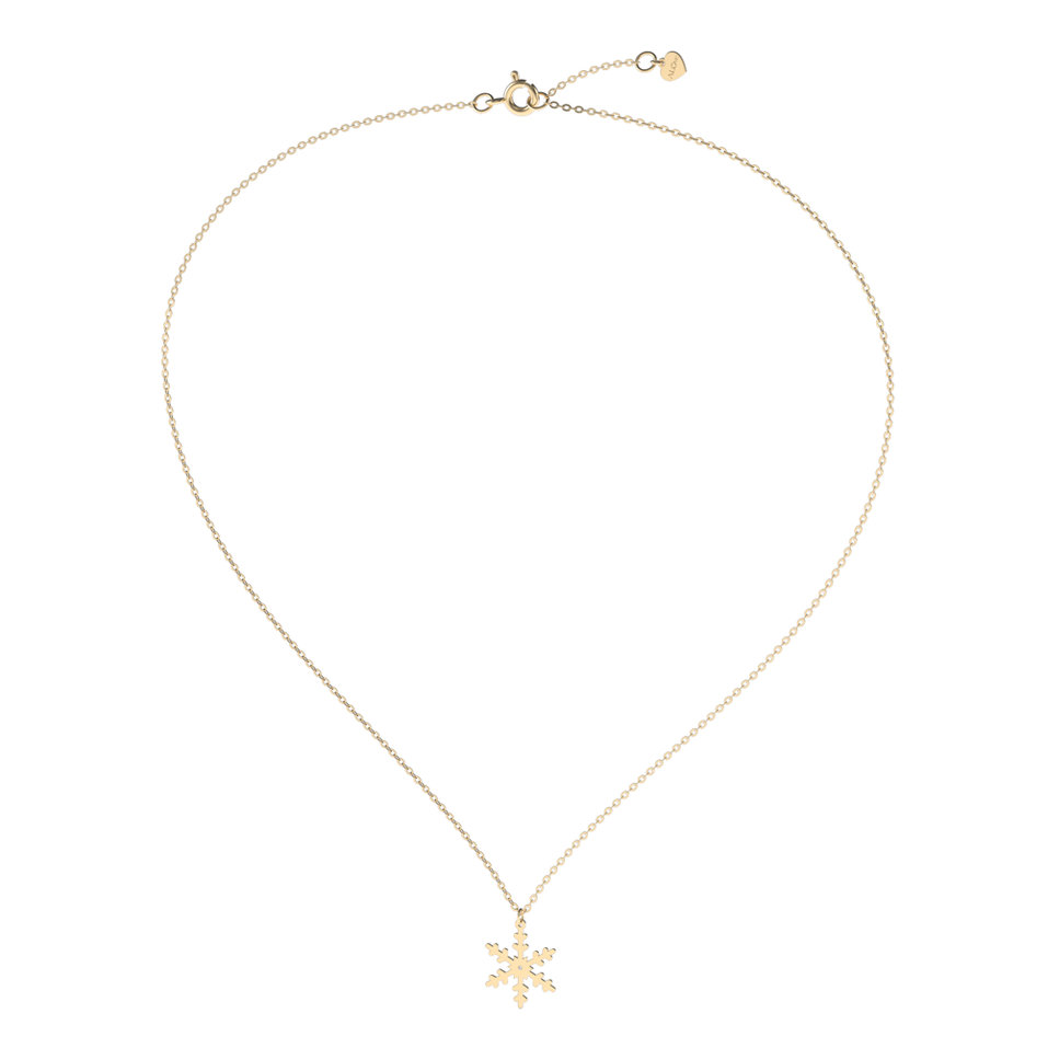 Diamond necklace Snowflake