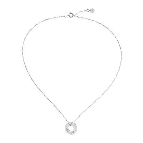 Diamond necklace Love Circle