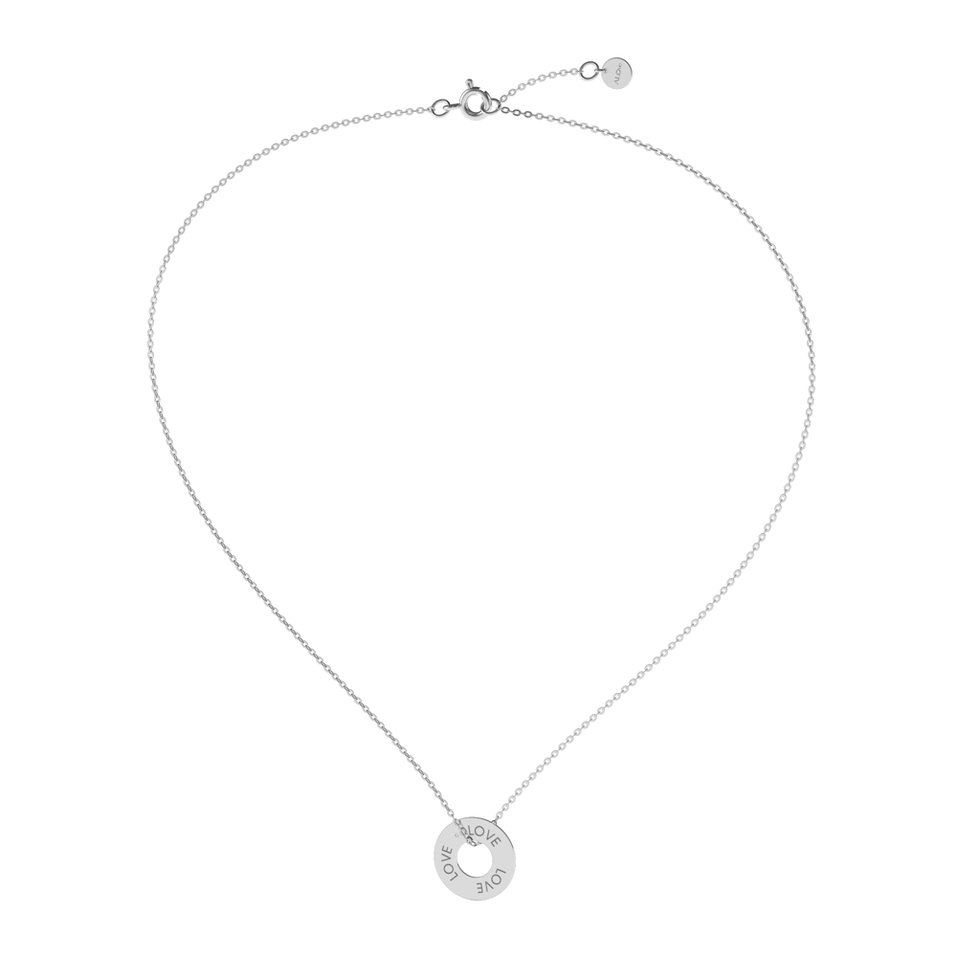 Diamond necklace Love Circle