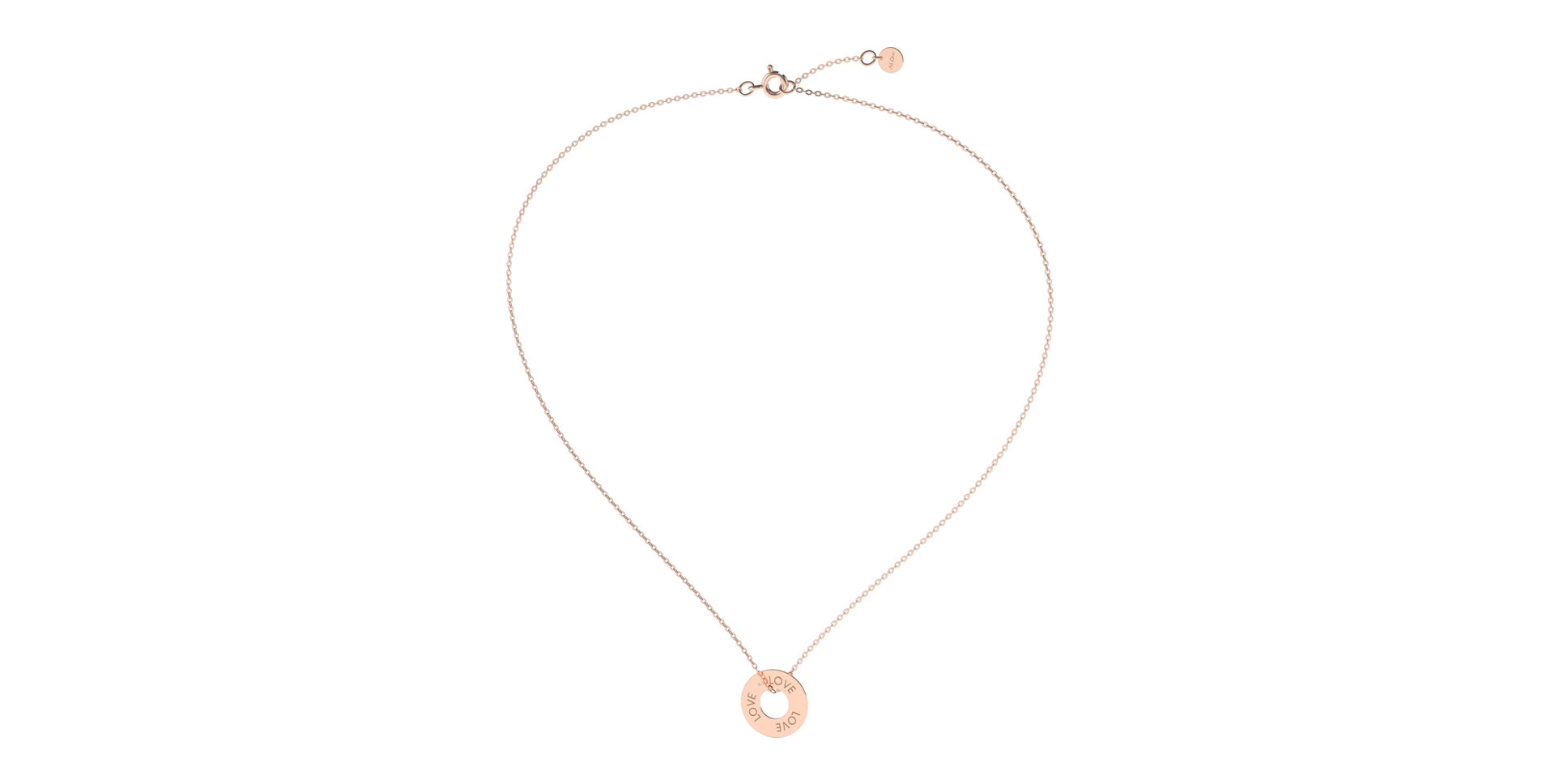 Diamond necklace Love Circle