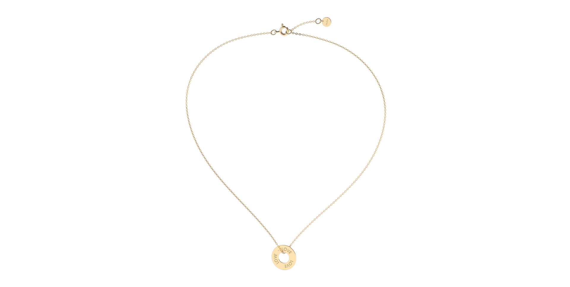 Diamond necklace Love Circle