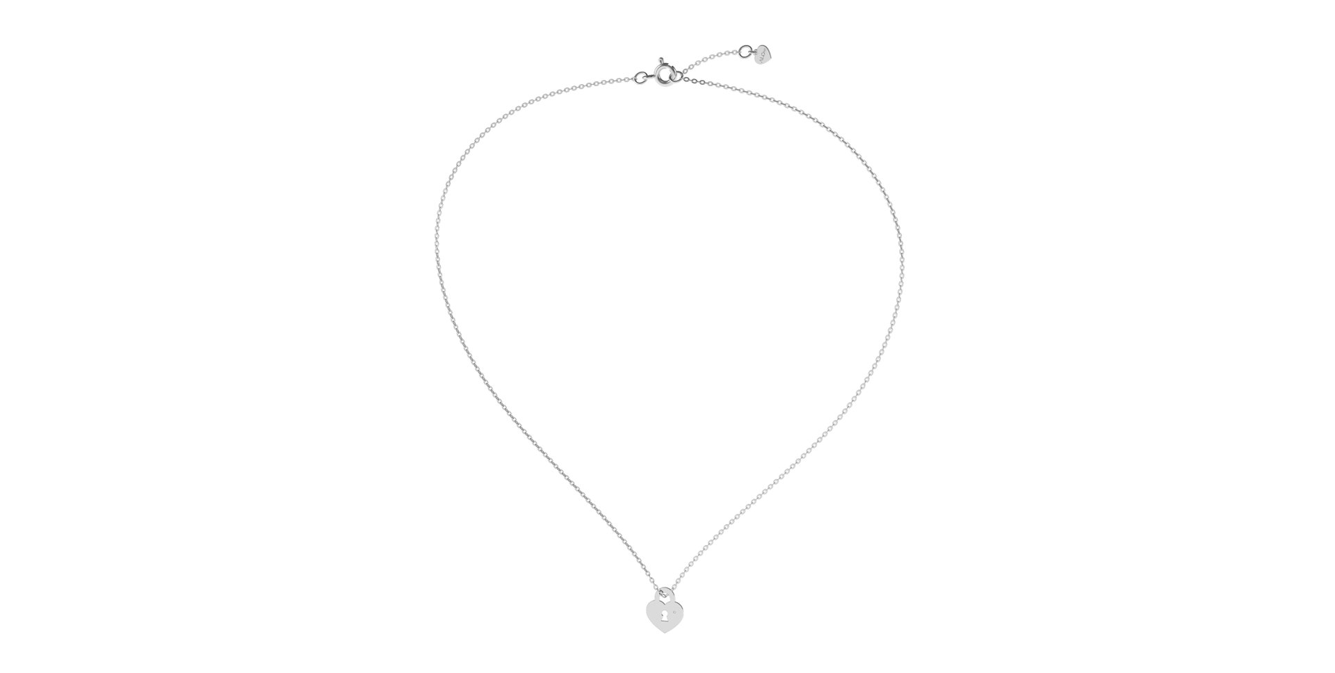 Diamond necklace Heart Lock