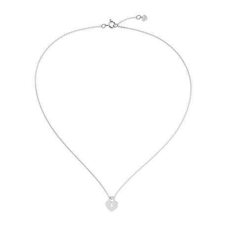 Diamond necklace Heart Lock