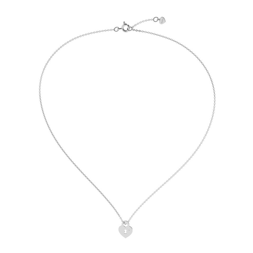 Diamond necklace Heart Lock