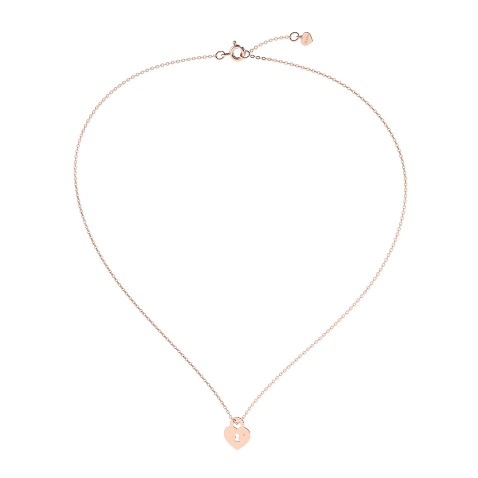 Diamond necklace Heart Lock