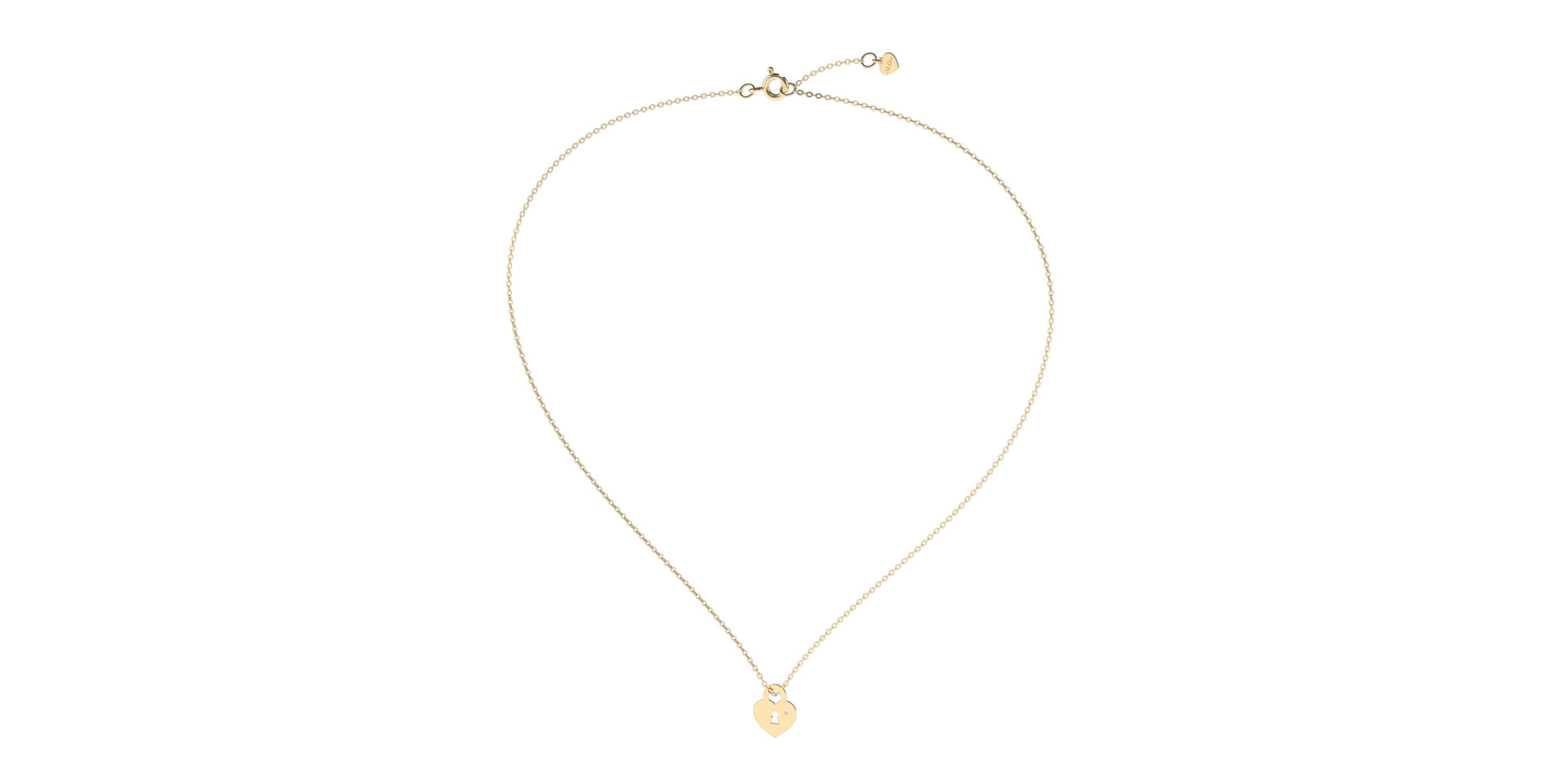 Diamond necklace Heart Lock