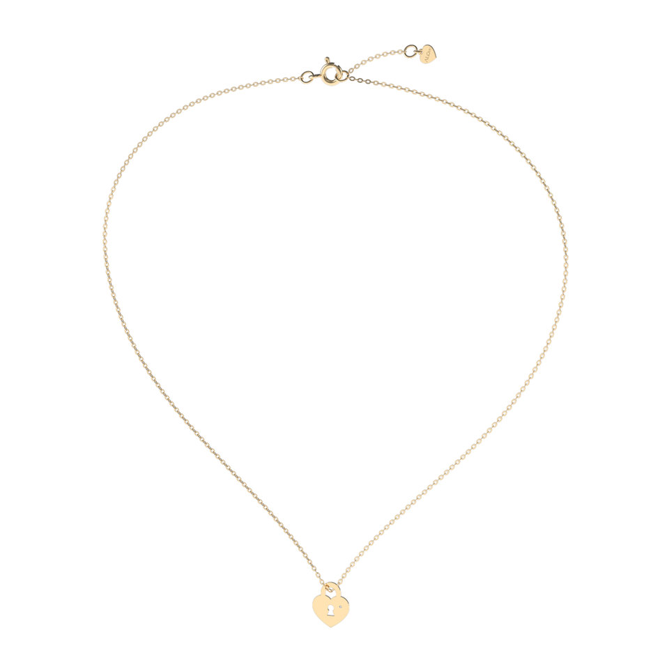 Diamond necklace Heart Lock