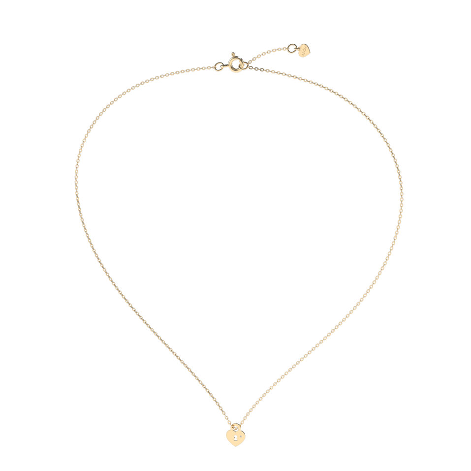 Diamond necklace Little Heart Lock