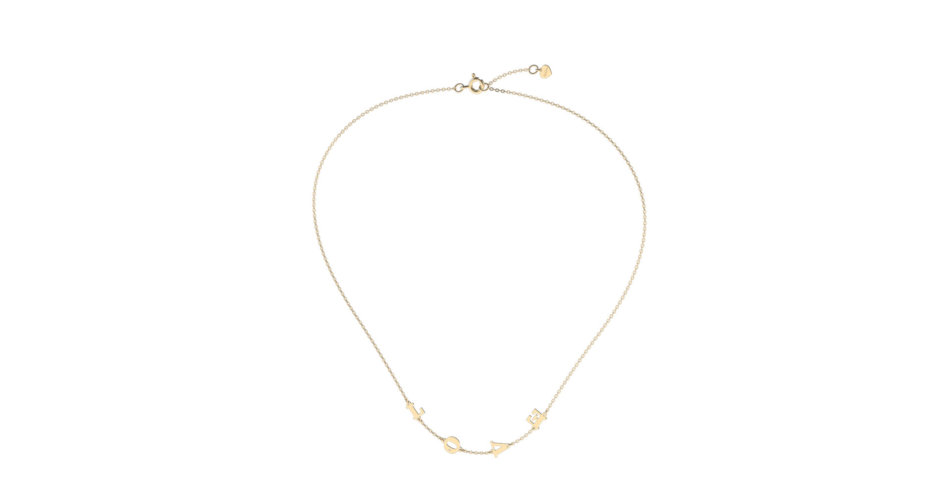 Diamond necklace Love Letters