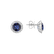 Diamond earrings with Sapphire Royal Allure3
