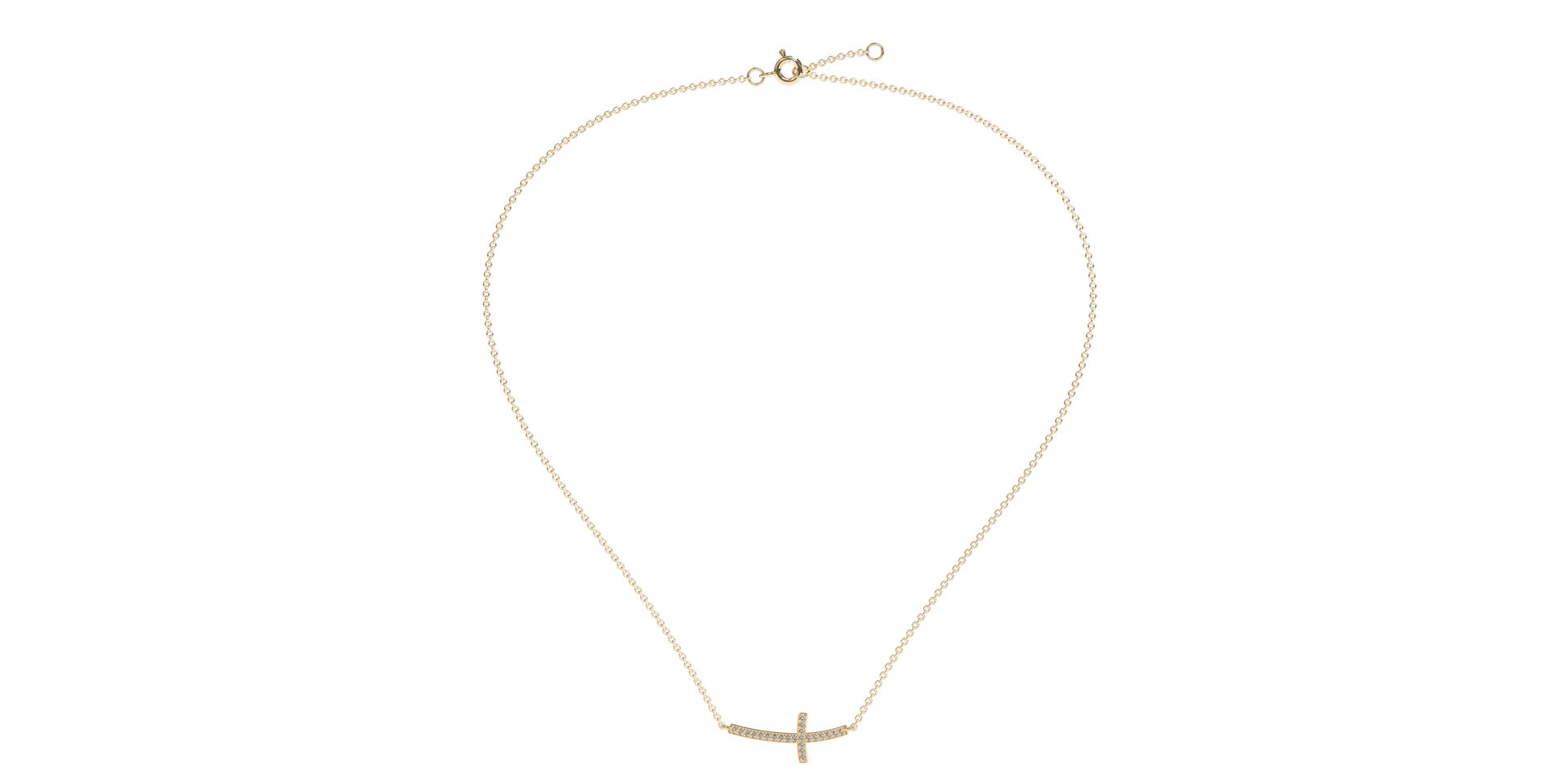 Diamond necklace Cross