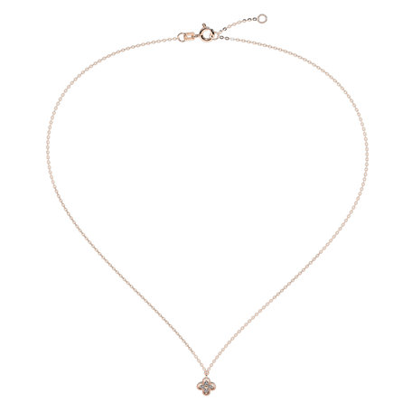 Diamond necklace Lucky Clover