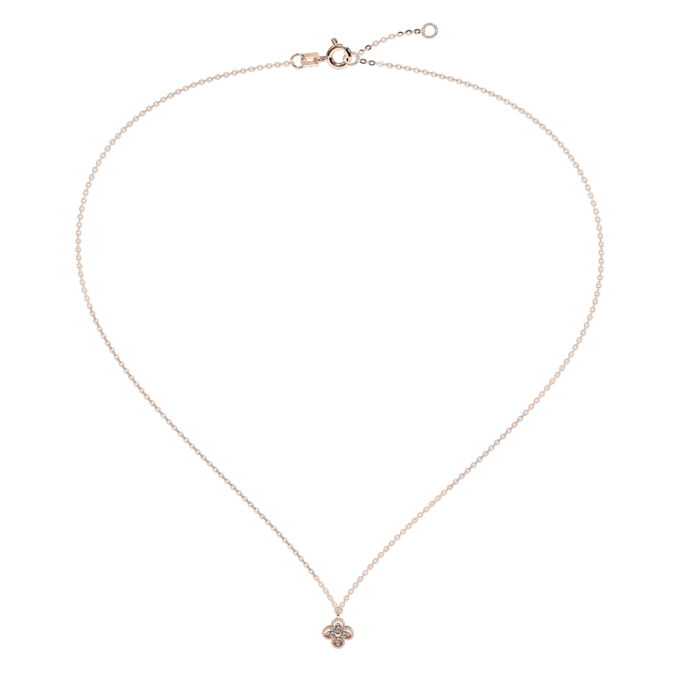 Diamond necklace Lucky Clover
