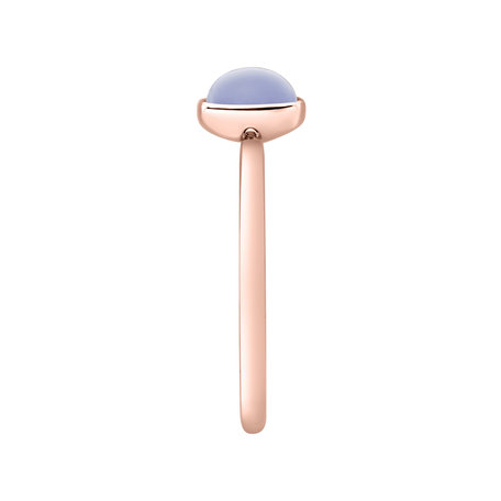 Ring with Blue Chalcedony Bonbon