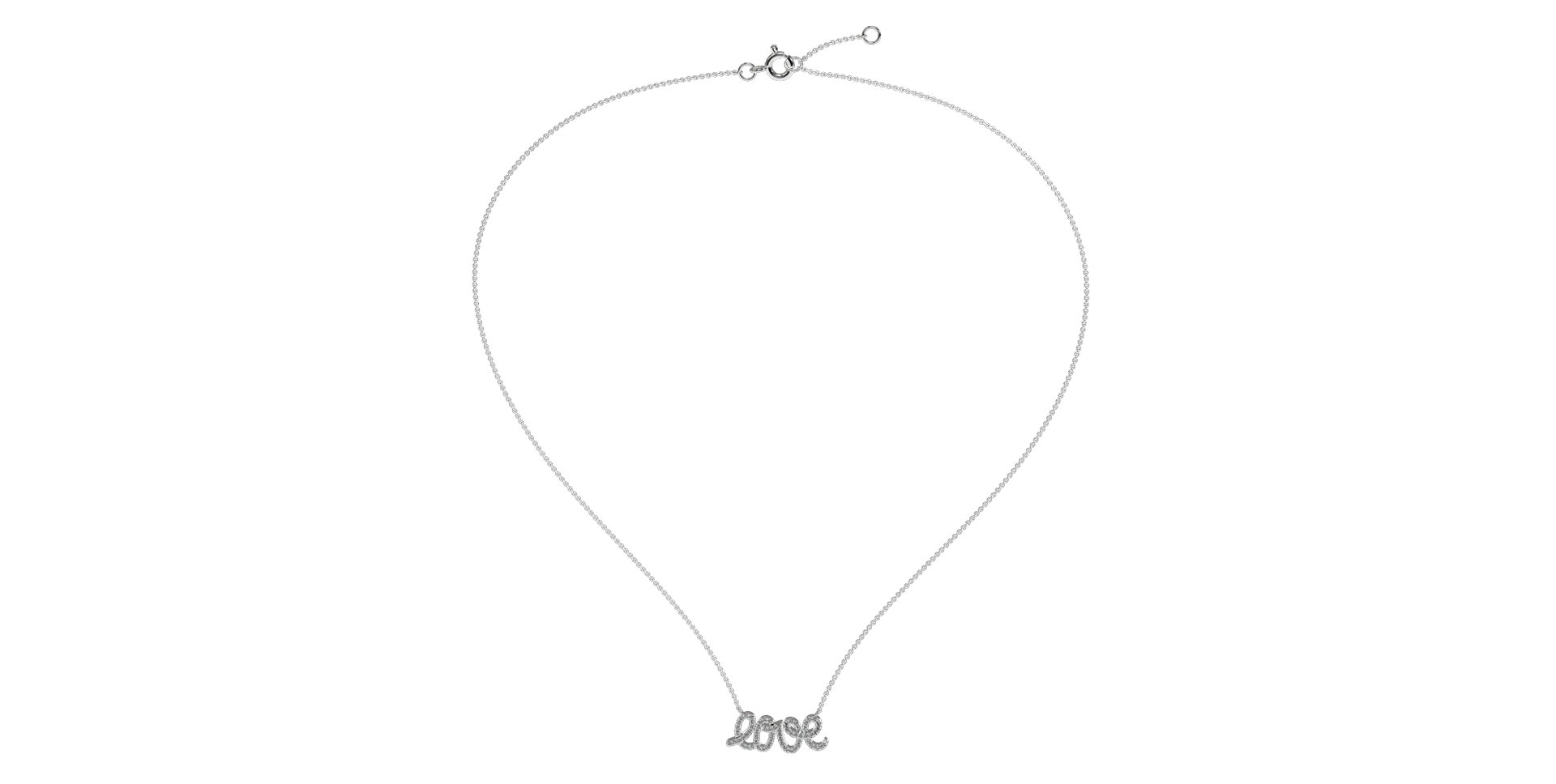 Diamond necklace Glittering Love