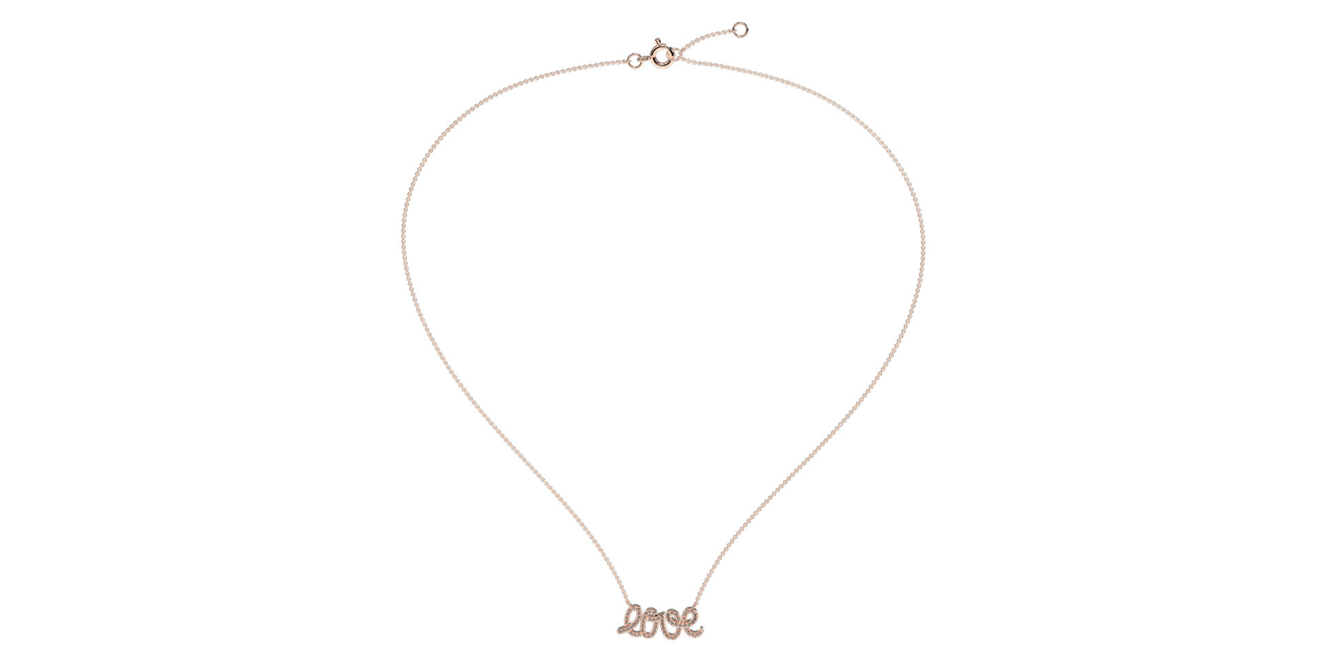 Diamond necklace Glittering Love