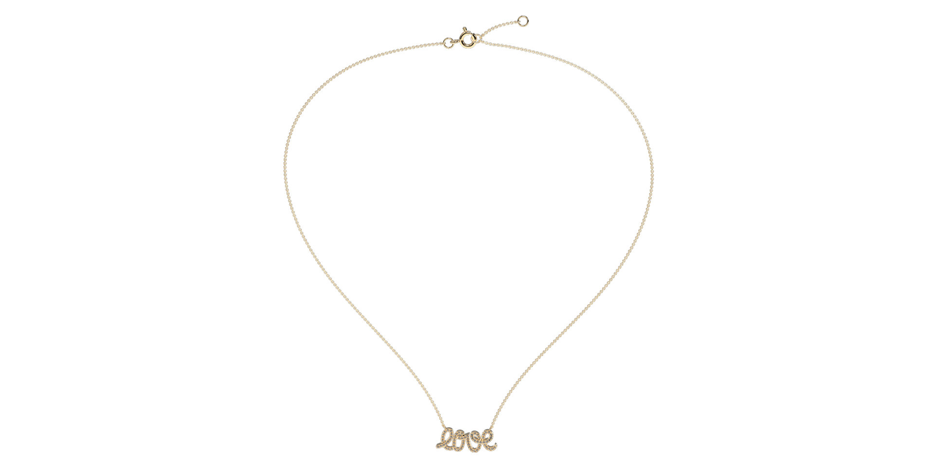 Diamond necklace Glittering Love