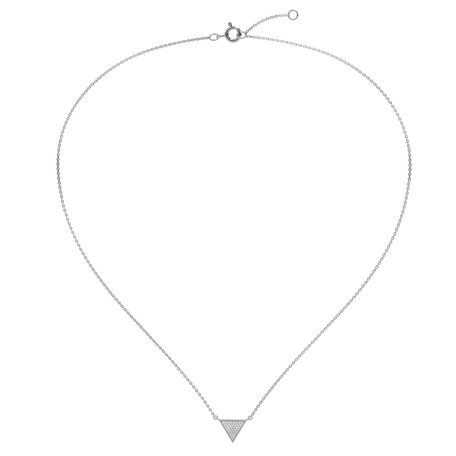 Diamond necklace Sparkling Triangle