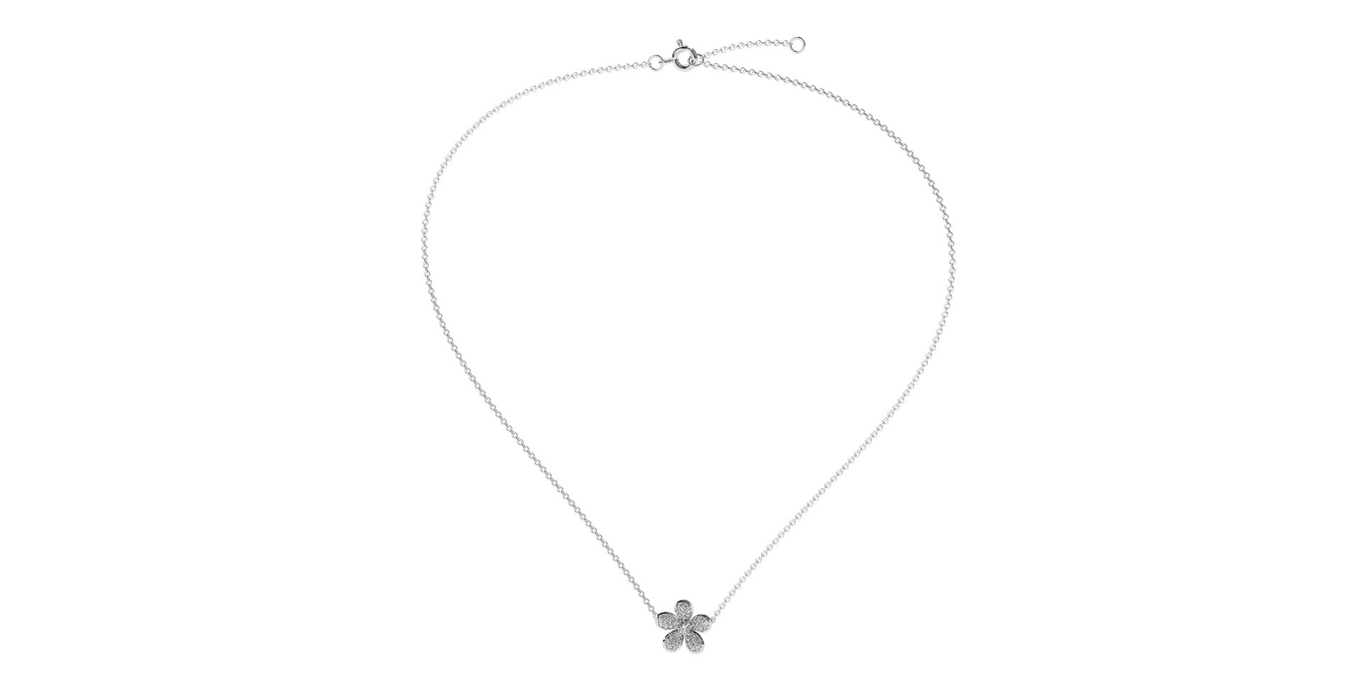 Diamond necklace Flower