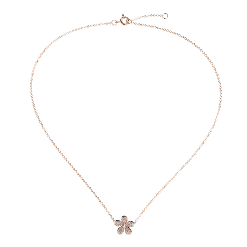 Diamond necklace Flower