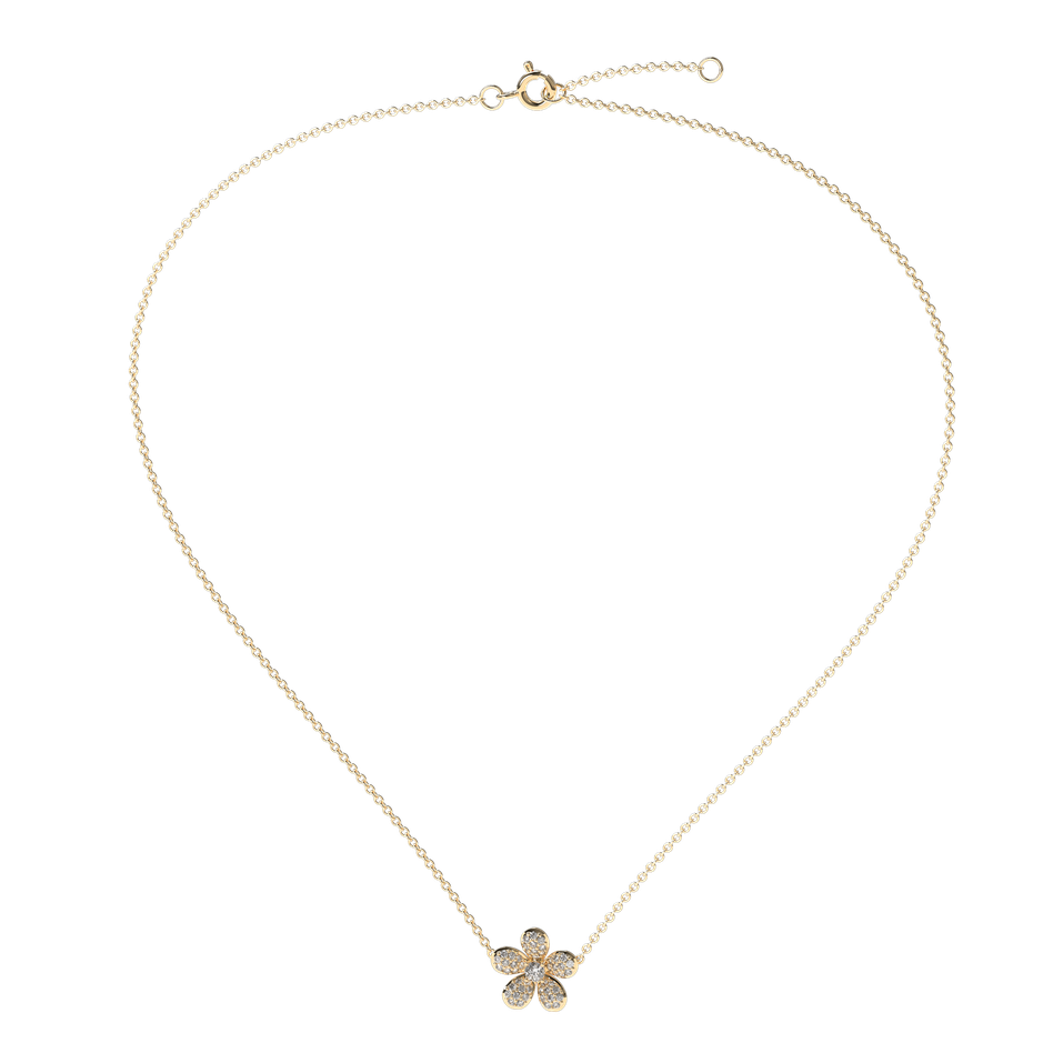Diamond necklace Flower