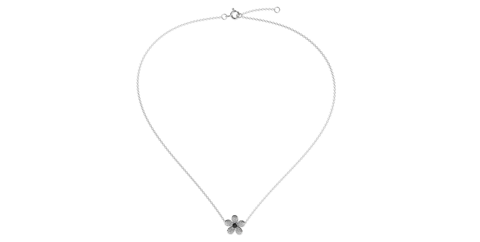 Diamond necklace Flower