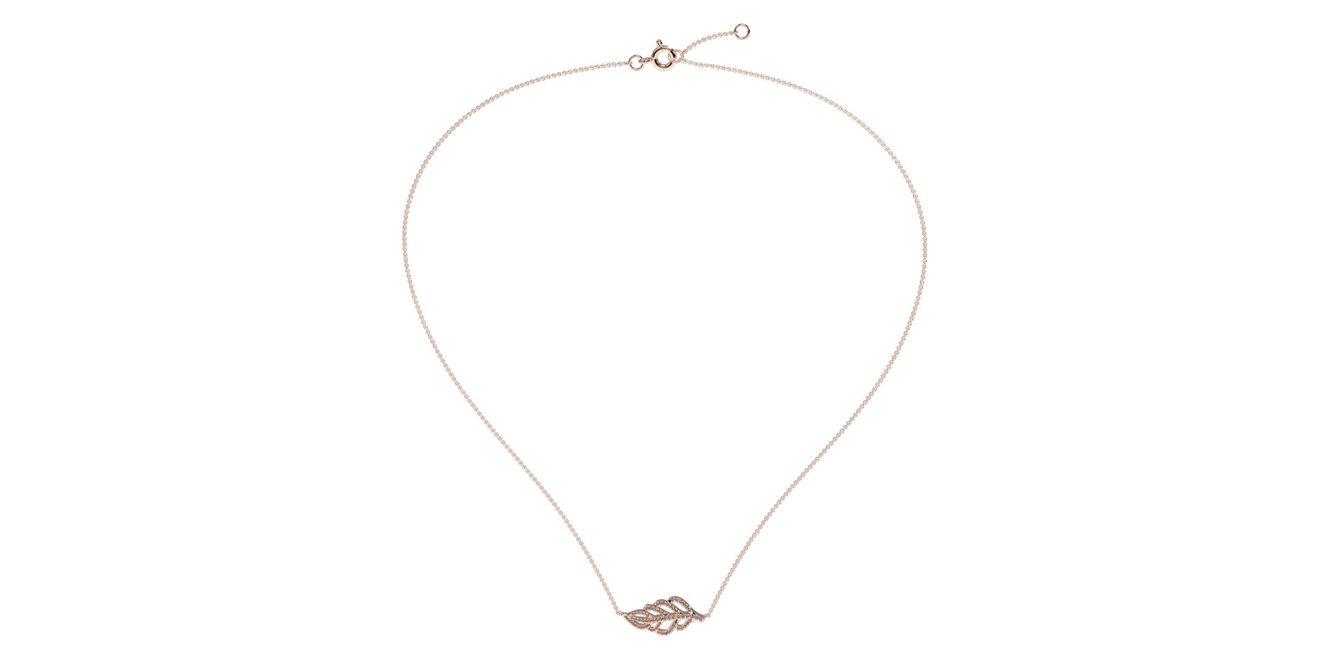 Diamond necklace Diamond Leaf