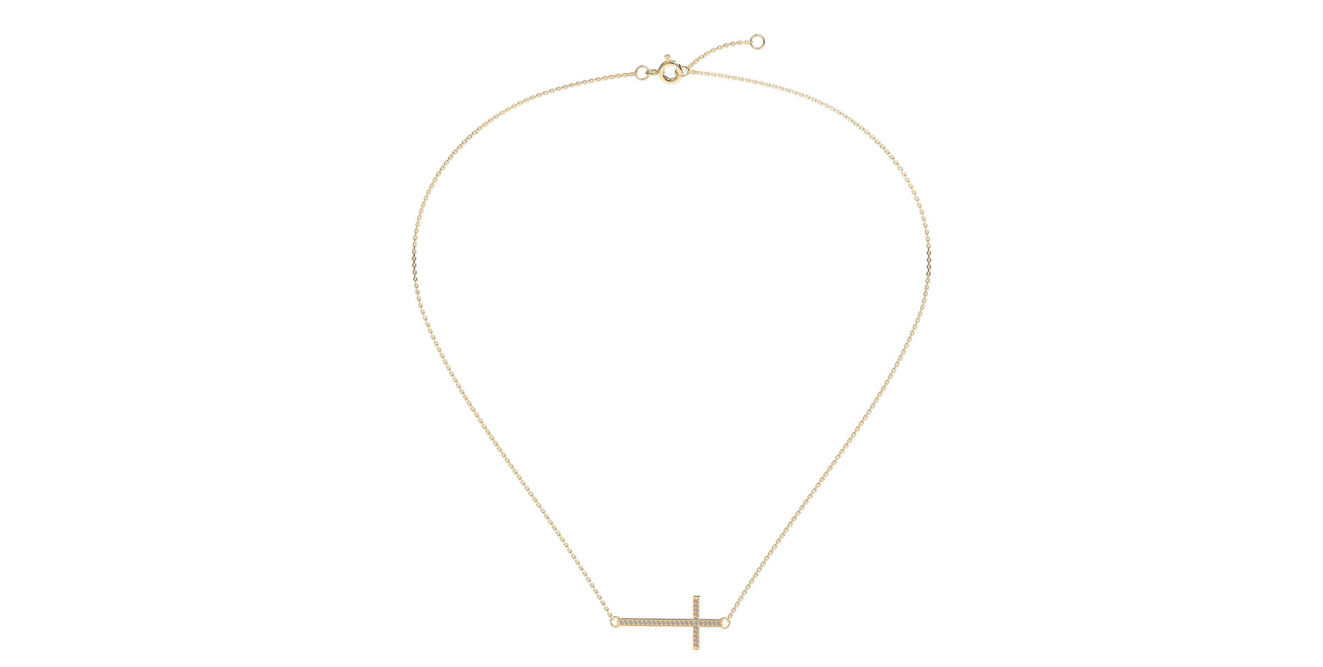 Diamond necklace Cross