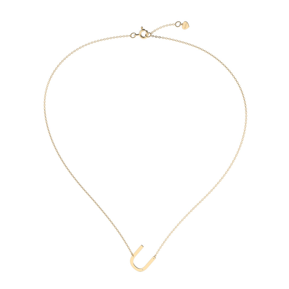 Diamond necklace Big Line U