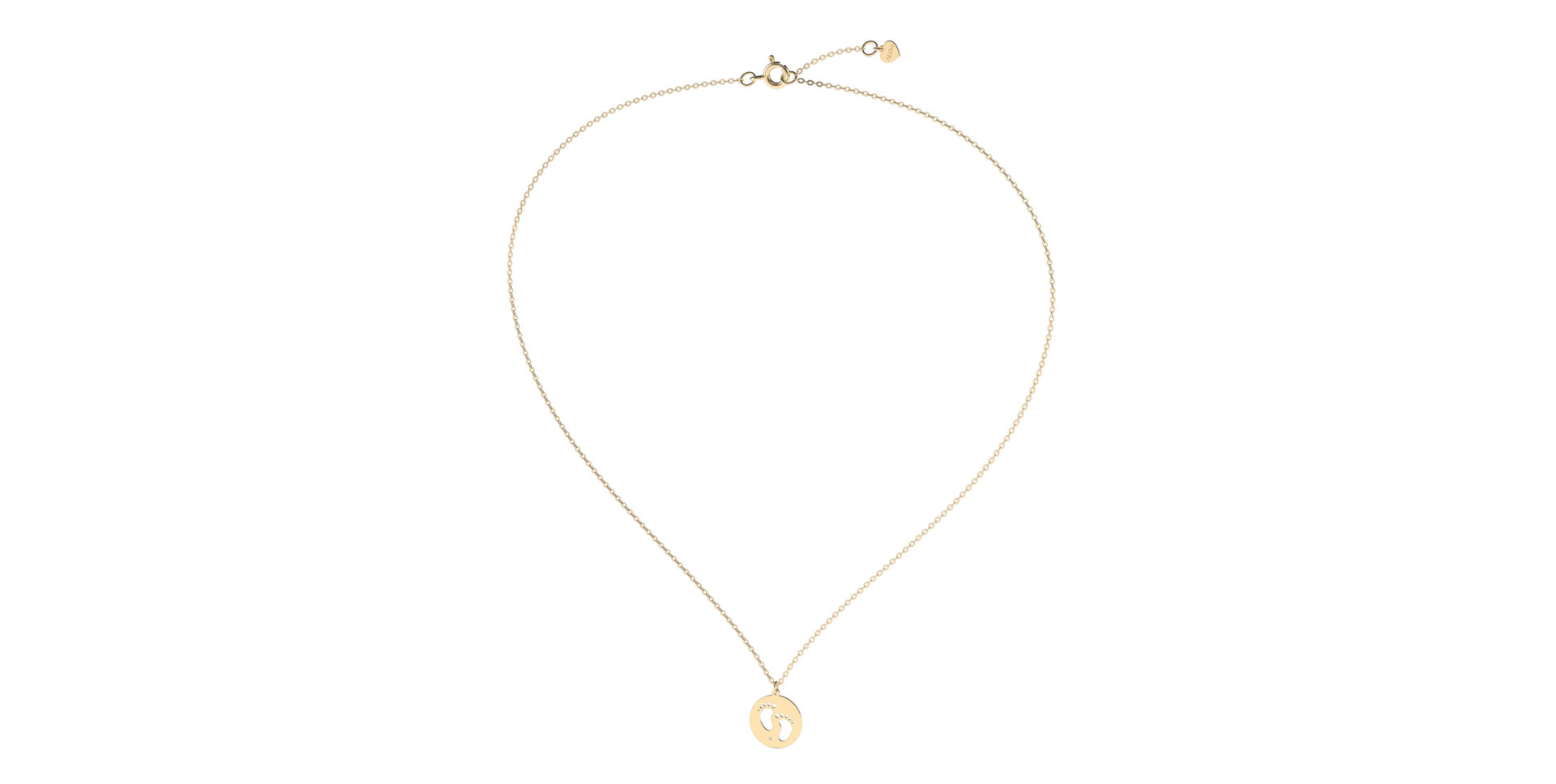 Diamond necklace Happy Feet