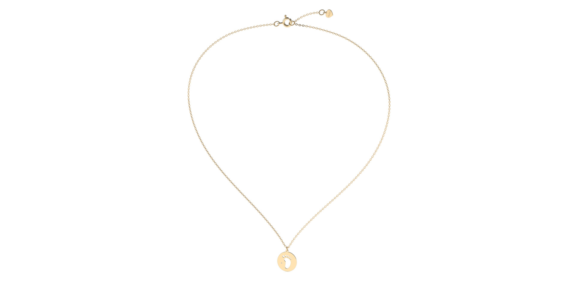 Diamond necklace Happy Foot