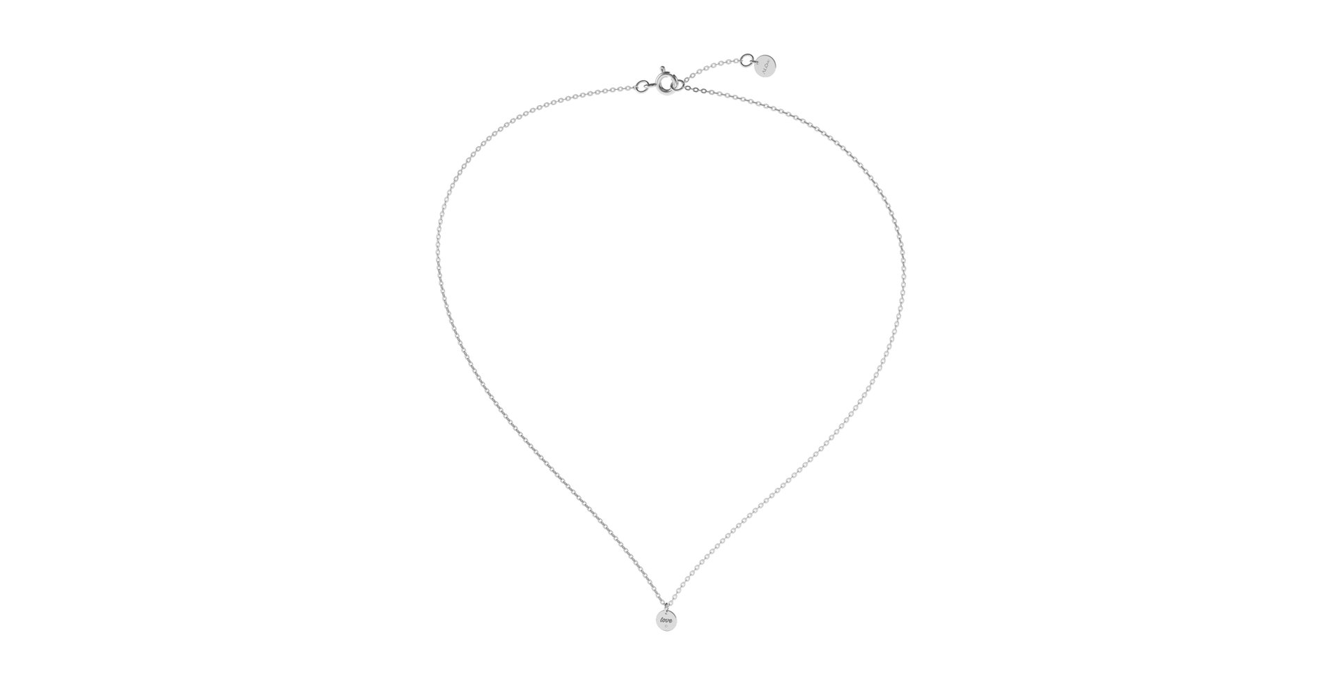Diamond necklace Love Circle