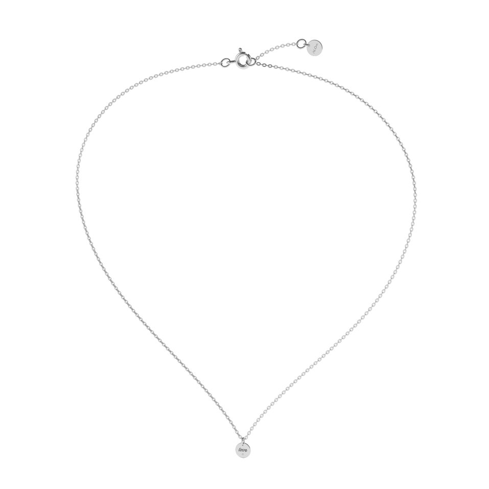 Diamond necklace Love Circle