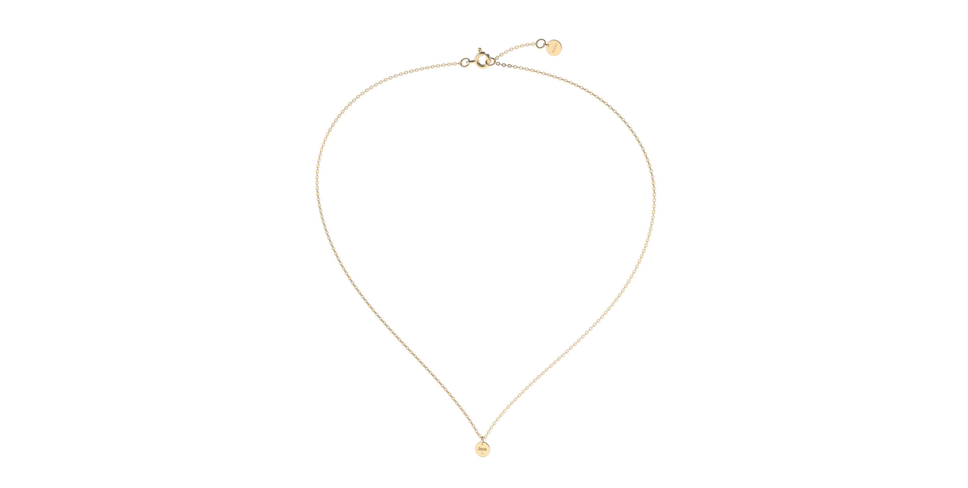 Diamond necklace Love Circle