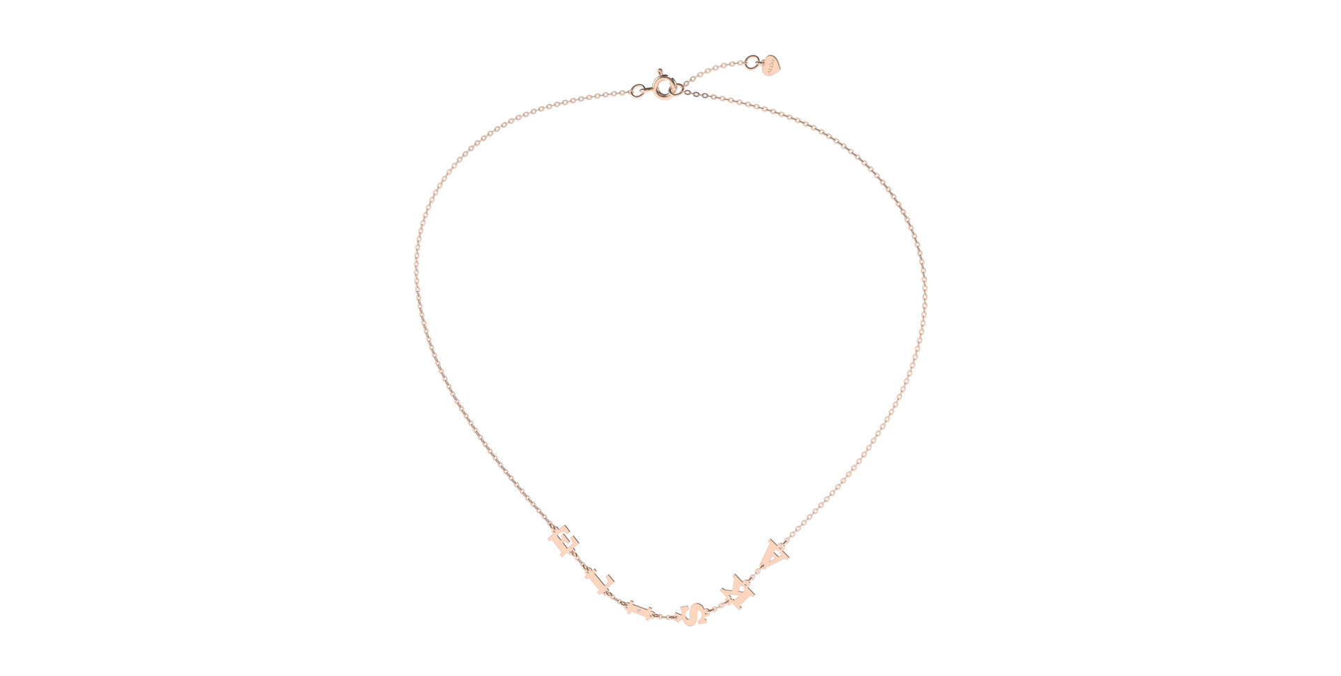 Diamond necklace Big Letters