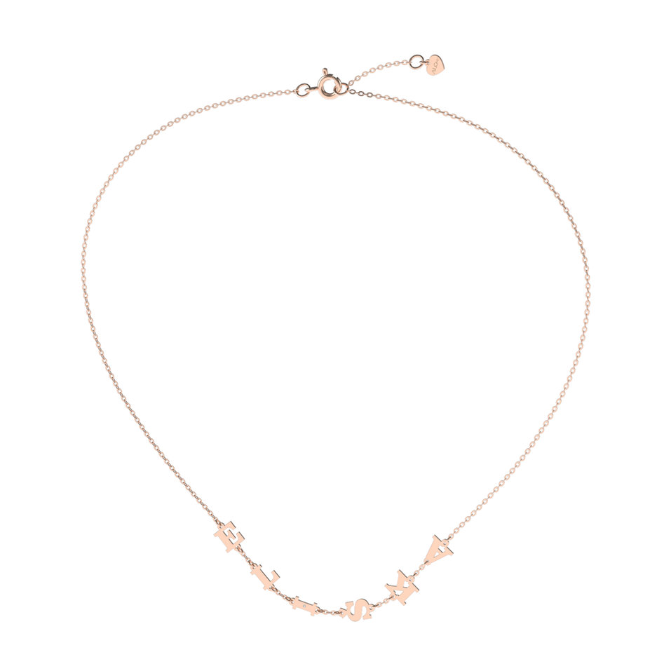 Diamond necklace Big Letters