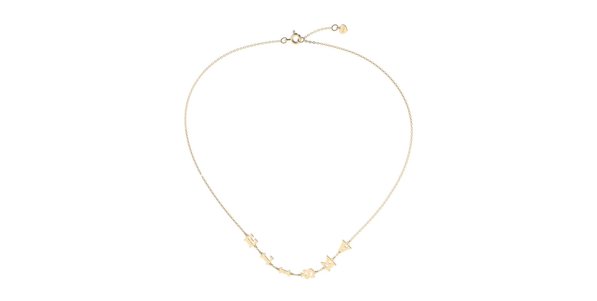 Diamond necklace Big Letters