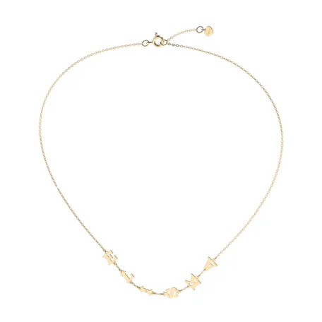 Diamond necklace Big Letters