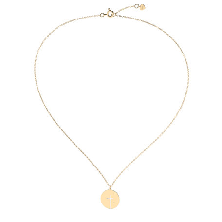 Diamond necklace Cross