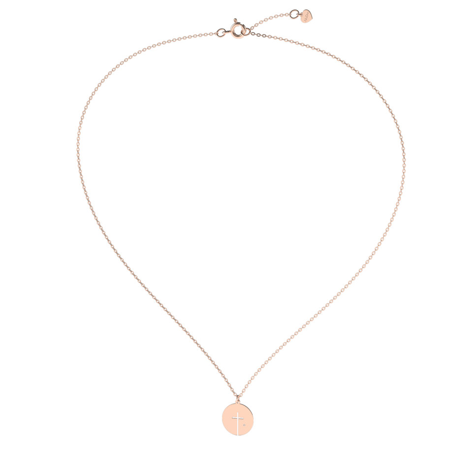 Diamond necklace Little Cross