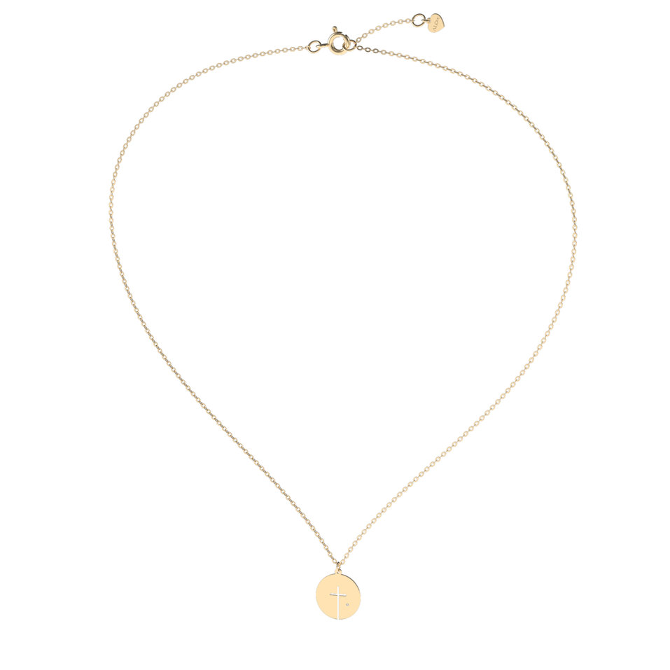 Diamond necklace Little Cross