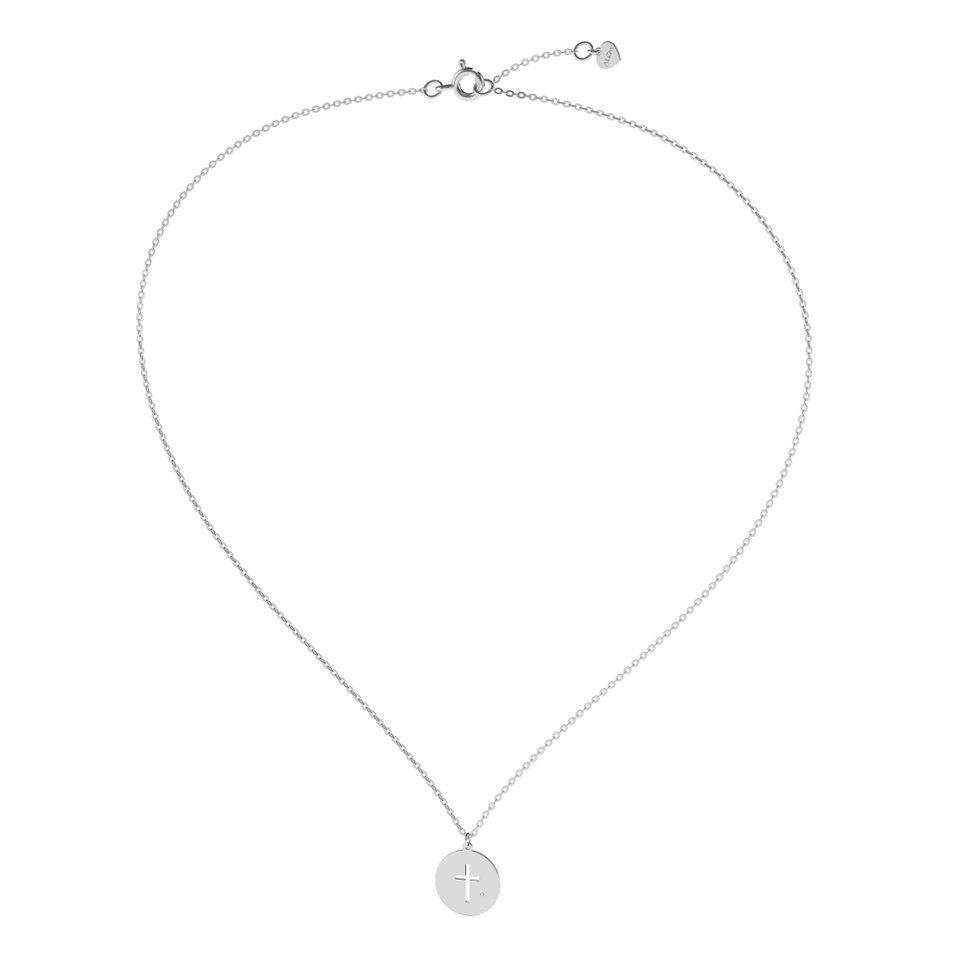 Diamond necklace Little Cross