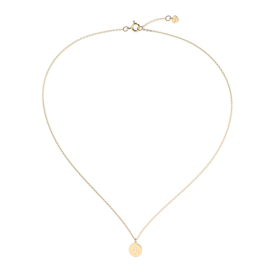 Diamond necklace Tiny Cross