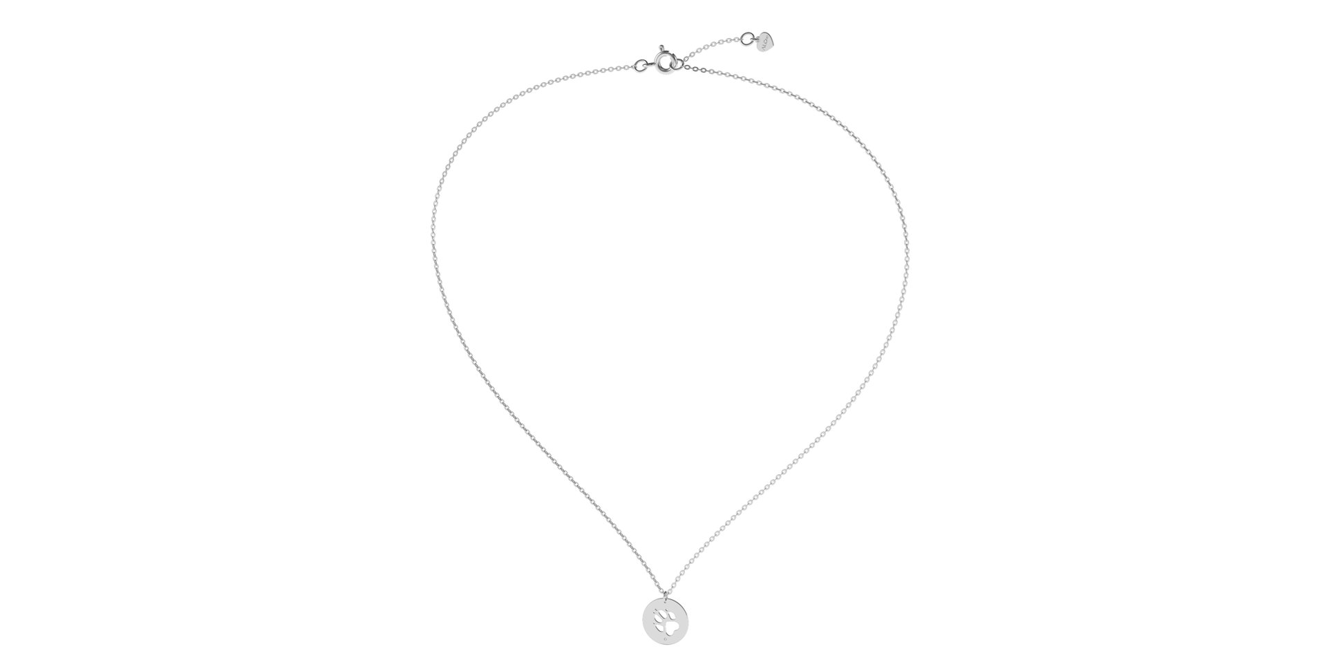 Diamond necklace Dog Paw