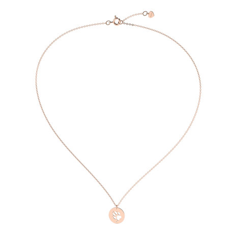 Diamond necklace Dog Paw