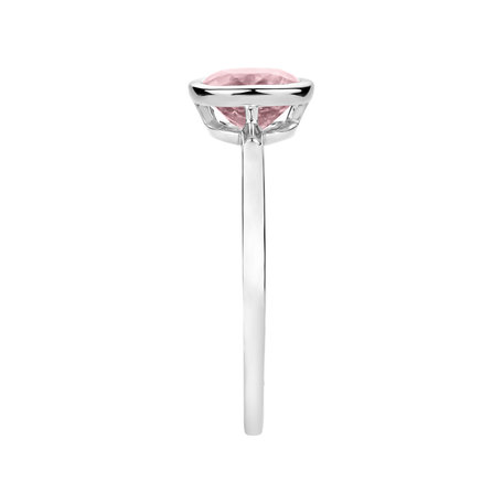 Ring with Rose Quartz Bonbon