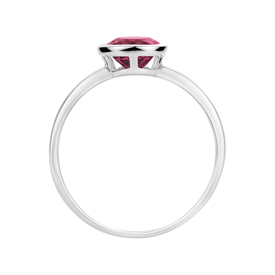 Ring with Topaz Pink Bonbon