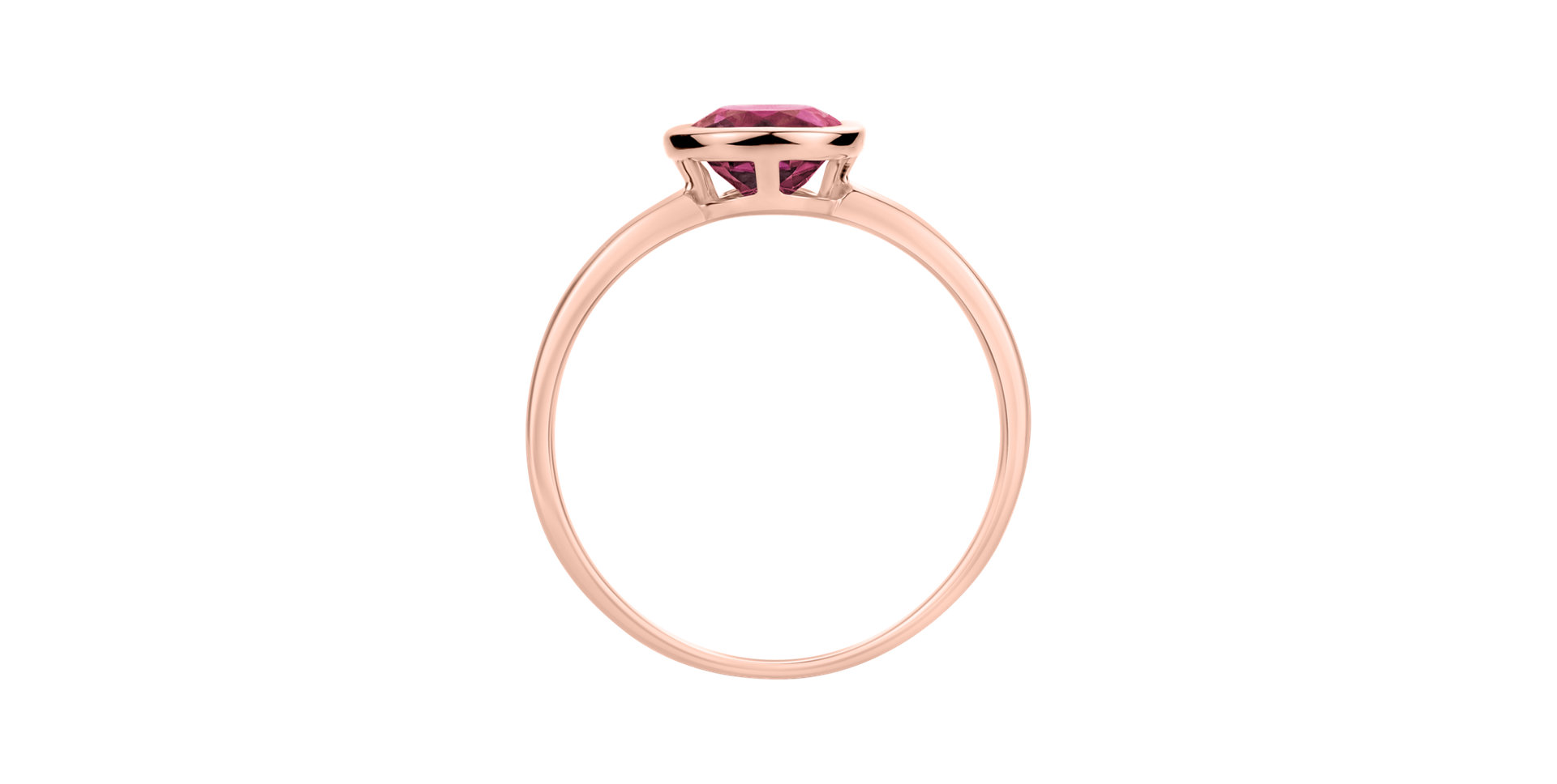 Ring with Topaz Pink Bonbon