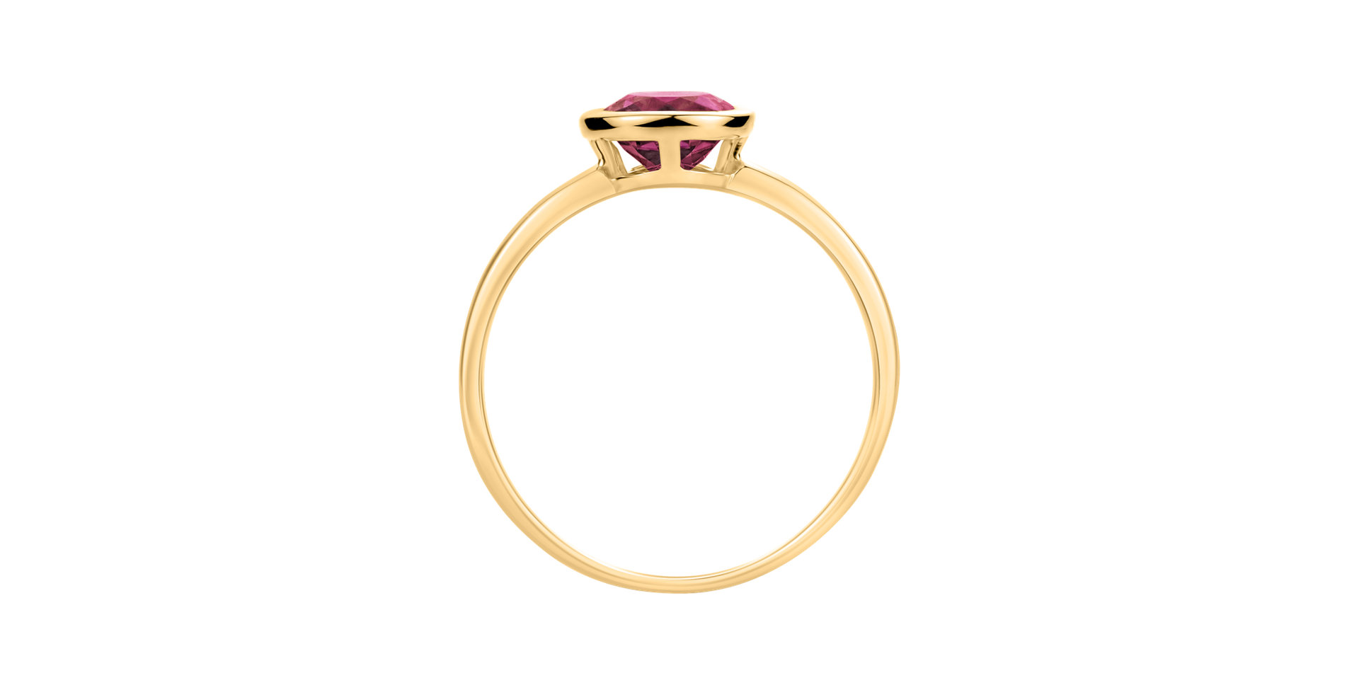 Ring with Topaz Pink Bonbon